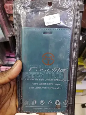 Elegant iPhone XR Caseme Compact Flip Wallet Case - Green