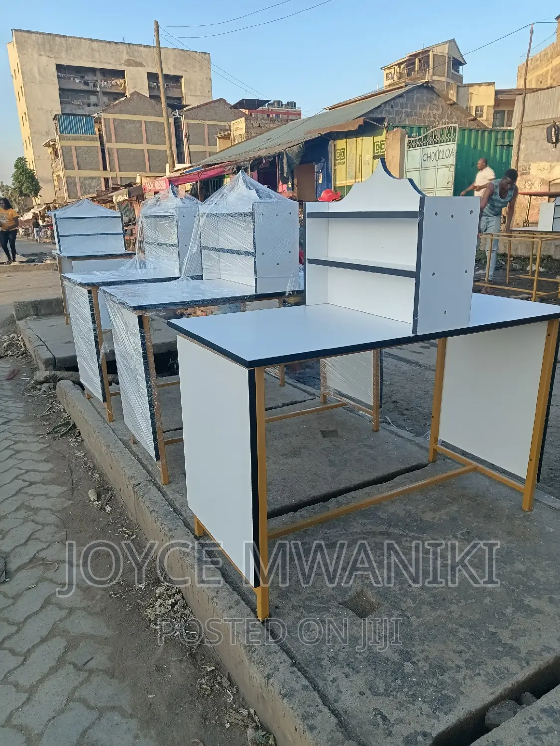 Double Manicure Tables, 4 Seater.