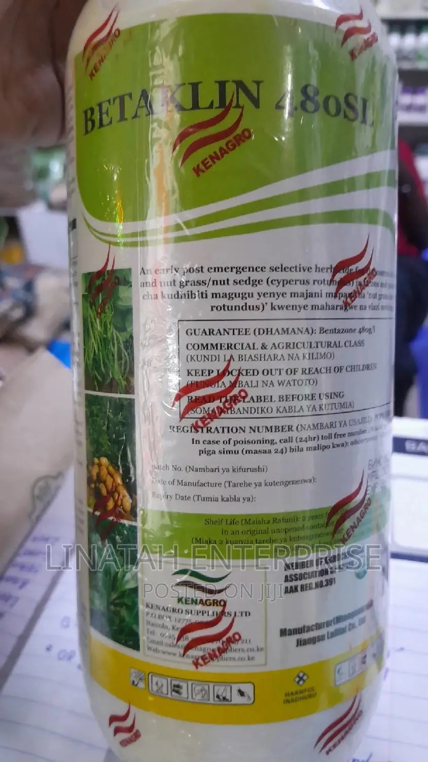 Betaklin 480SL Selective Maize ,Beans and Potatoes 1litre