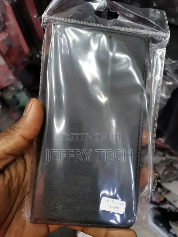 Huawei Y9 2019 Case Luxury Flip Cover Vintage Leather With C