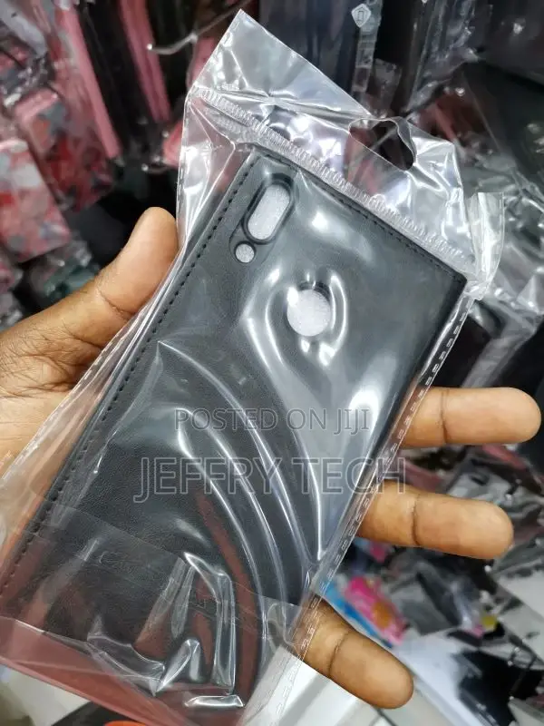 Huawei Y9 2019 Case Luxury Flip Cover Vintage Leather With C
