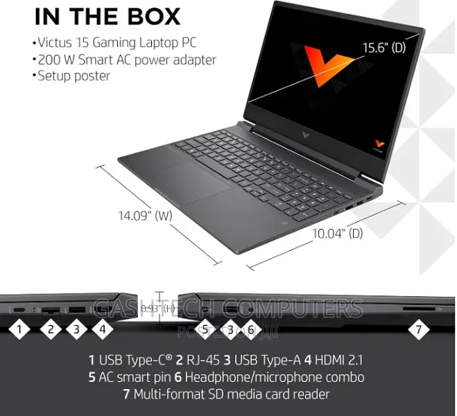 New Laptop HP Victus 16 16GB Intel Core i7 SSD 512GB