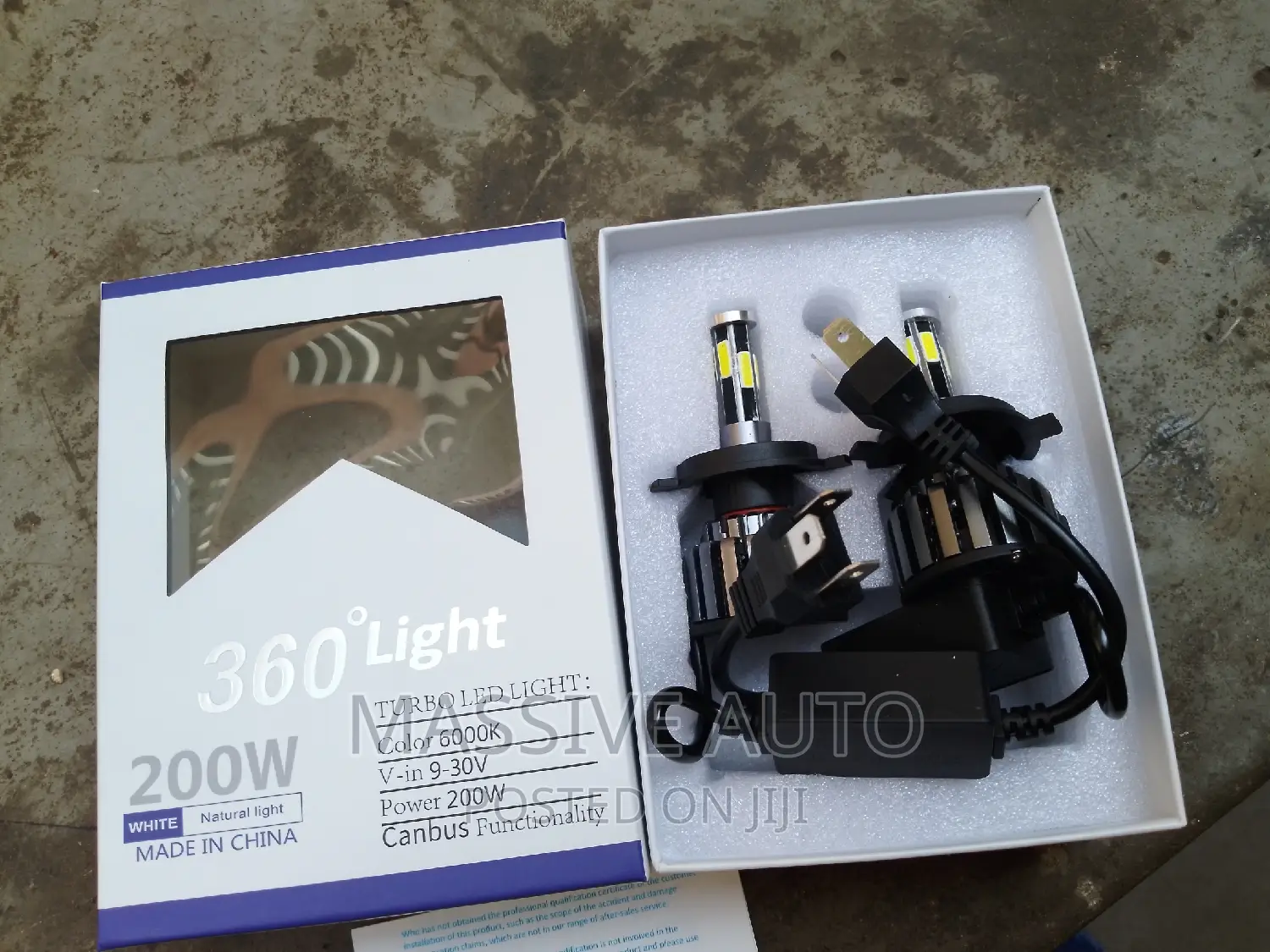 360% 200 Watts Headlights Bulbs/ H4 Headlight Bulb
