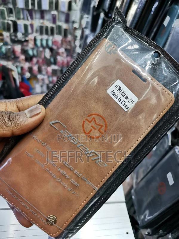 Case for Realmec55 Premium Leather Wallet Leather Flip Case - thumbnail 2