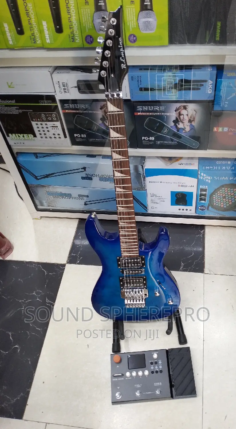 Solo Guitar Plus Guitar Stand and Nux MG 400 Guitar Effect