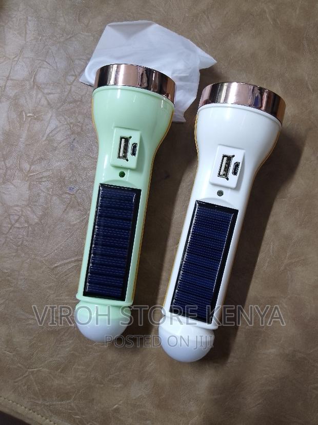 Solar Torch TH-5155 With Input + Output Solar Charging Torch - main view