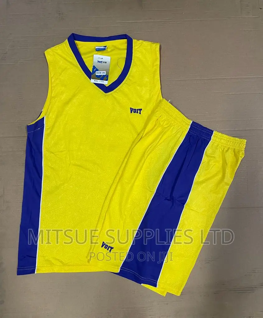 A Set of 12 Pairs Basketball Uniform for Team- Yellow Grey