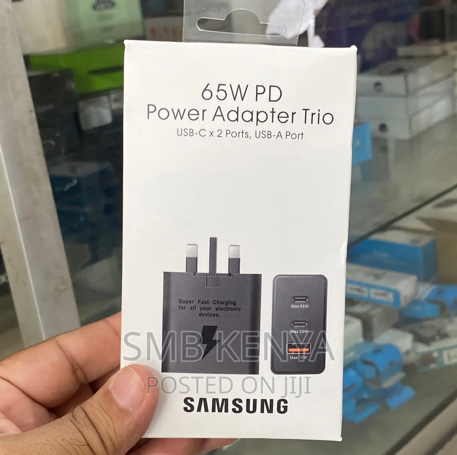 65 W PD Power Adapter (Usb-C 2 Ports, Usb a Port)