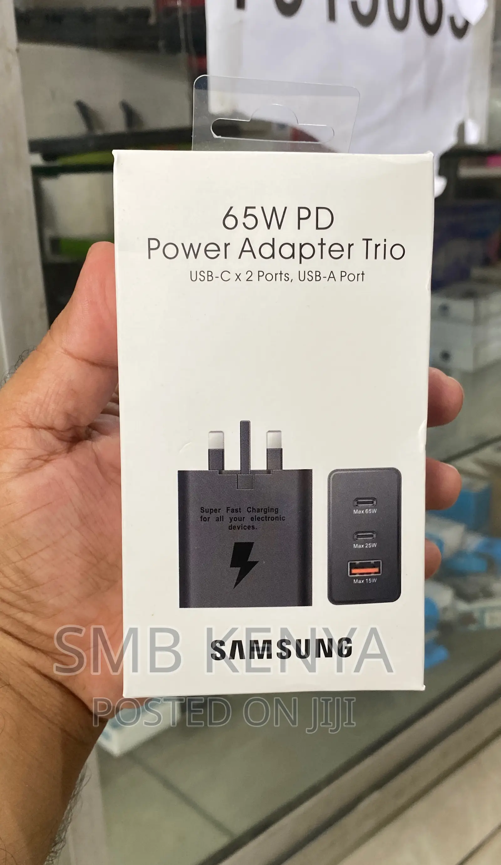 65 W PD Power Adapter (Usb-C 2 Ports, Usb a Port)