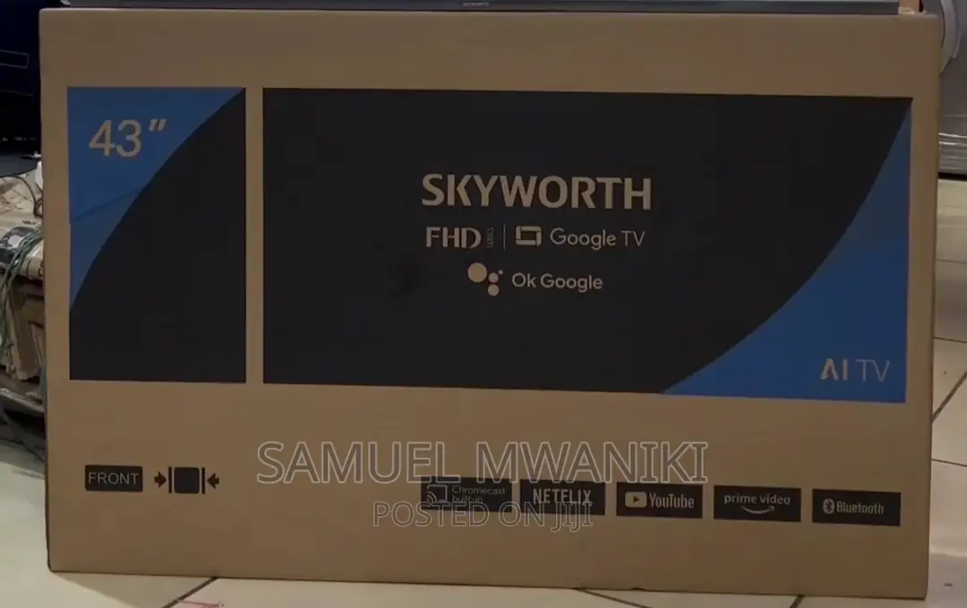Skyworth 43” FHD Google Tv, Netflix,Youtube,Google Assistant