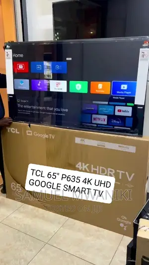 TCL 65'' Smart Uhd With HDR Google Tv P635 - New Model