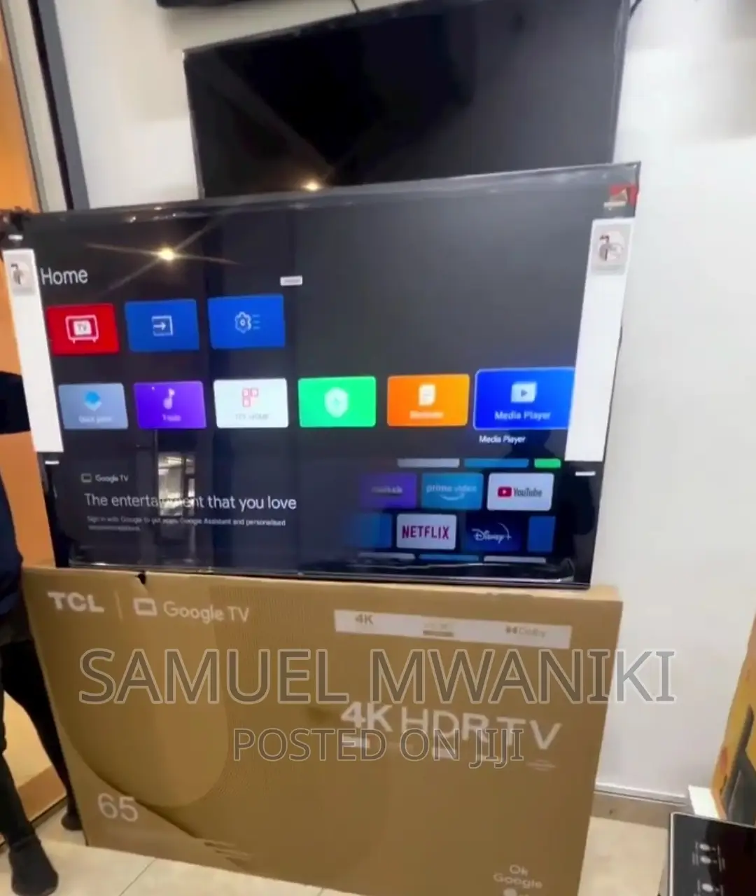 TCL 65'' Smart Uhd With HDR Google Tv P635 - New Model