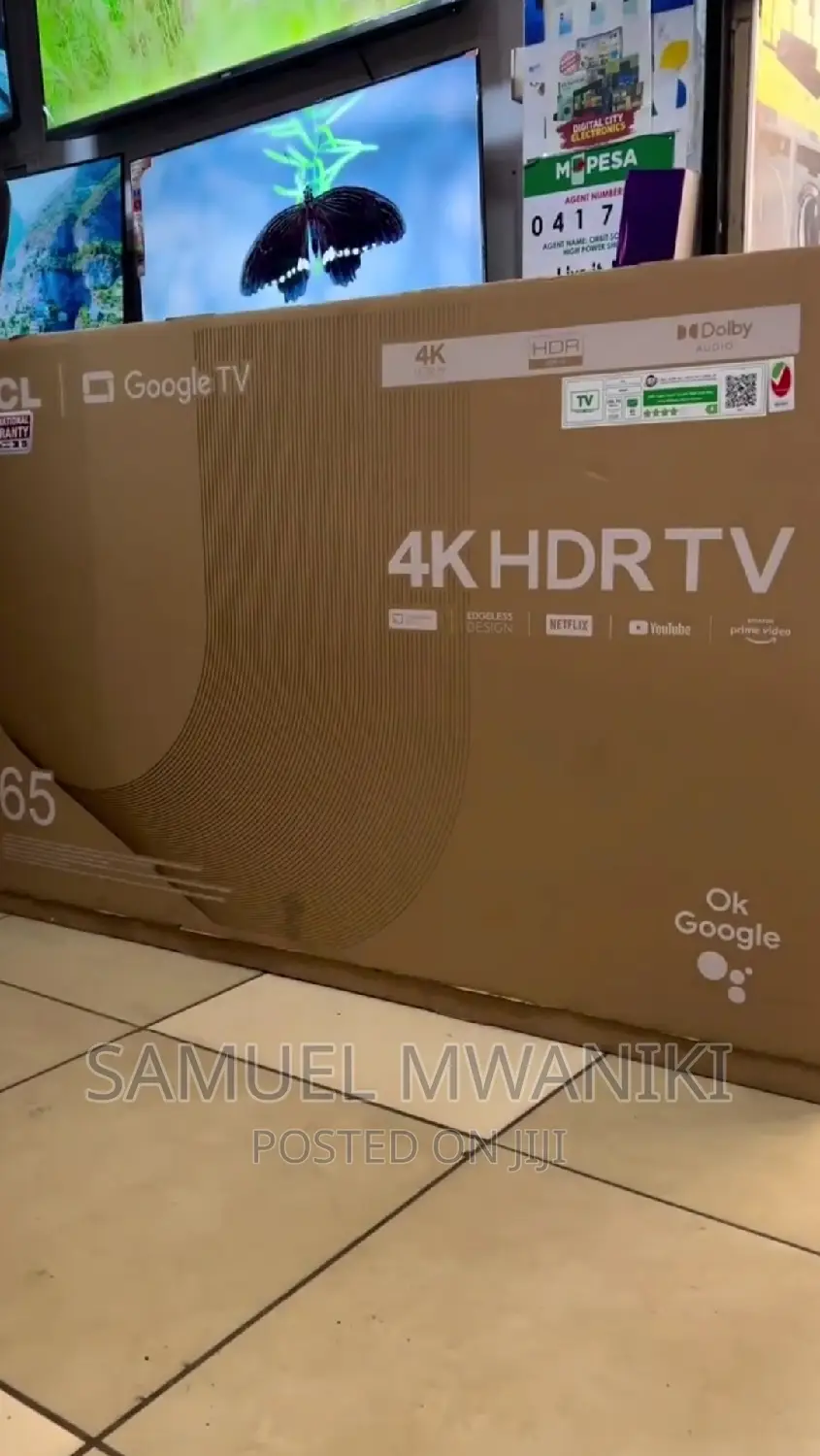 TCL 65'' Smart Uhd With HDR Google Tv P635 - New Model