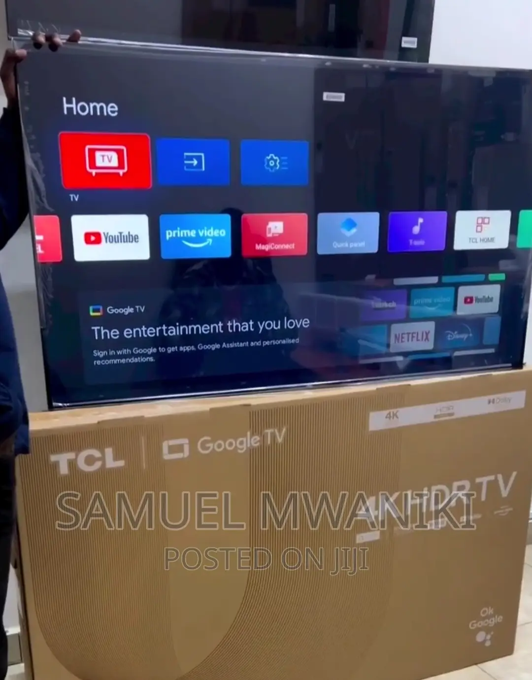 TCL 55'' Smart Uhd With HDR Google Tv
