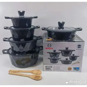 Bosch 12pc Cookware With Silicon Lid Covers