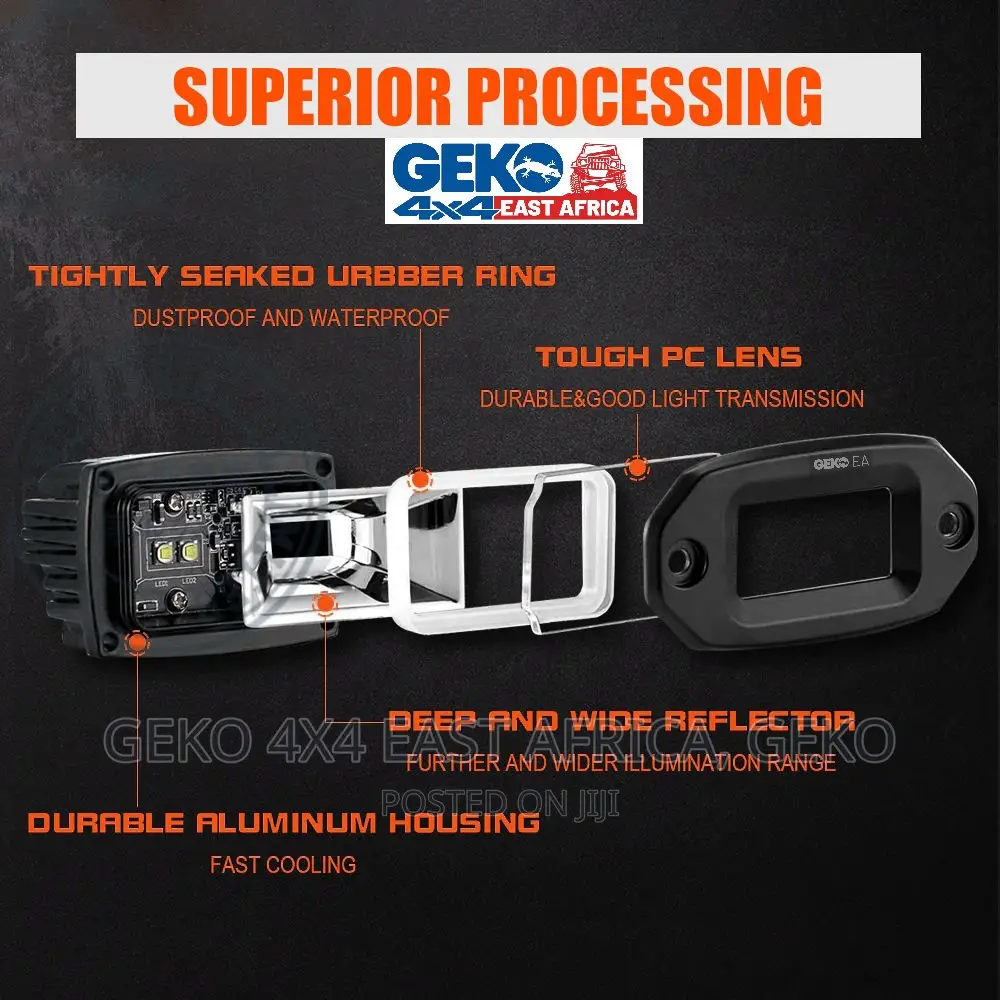 Heavy Duty Flush Mount LED Pod Light-Heavy Duty G-Pod-927-40
