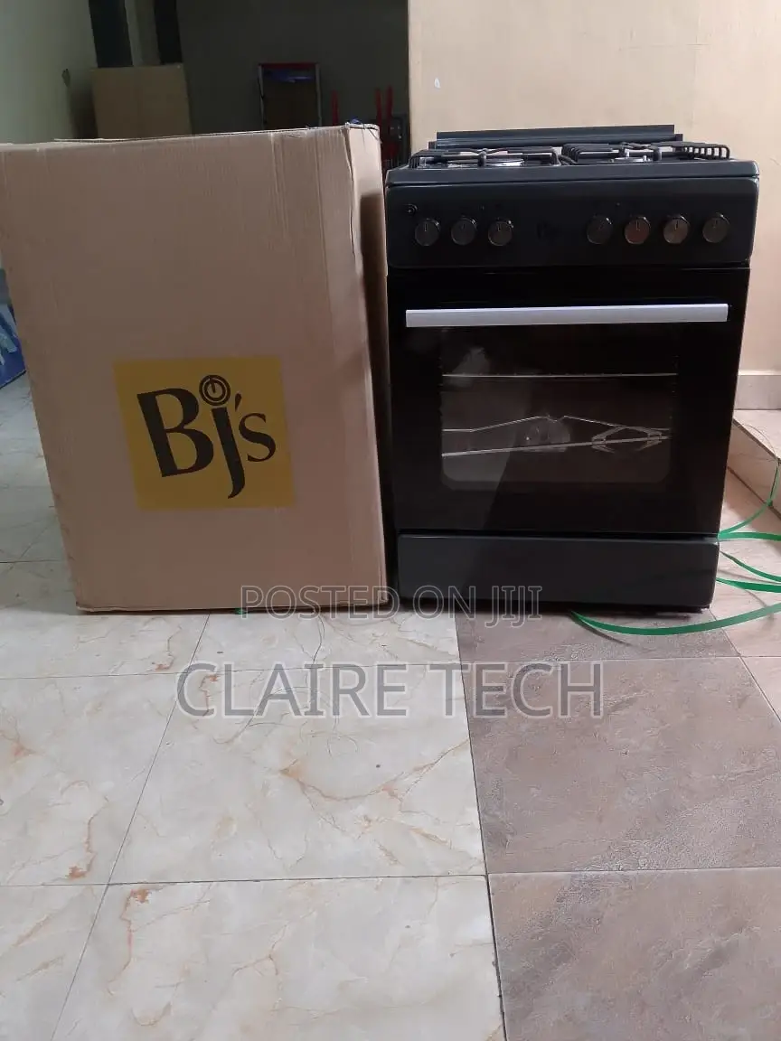 BJ'S 60*60 3gas 1electric Oven Cooker-Black
