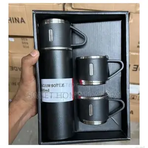 Generic Unbreakable 500ml Vacuum Flask Set With 2 Cups