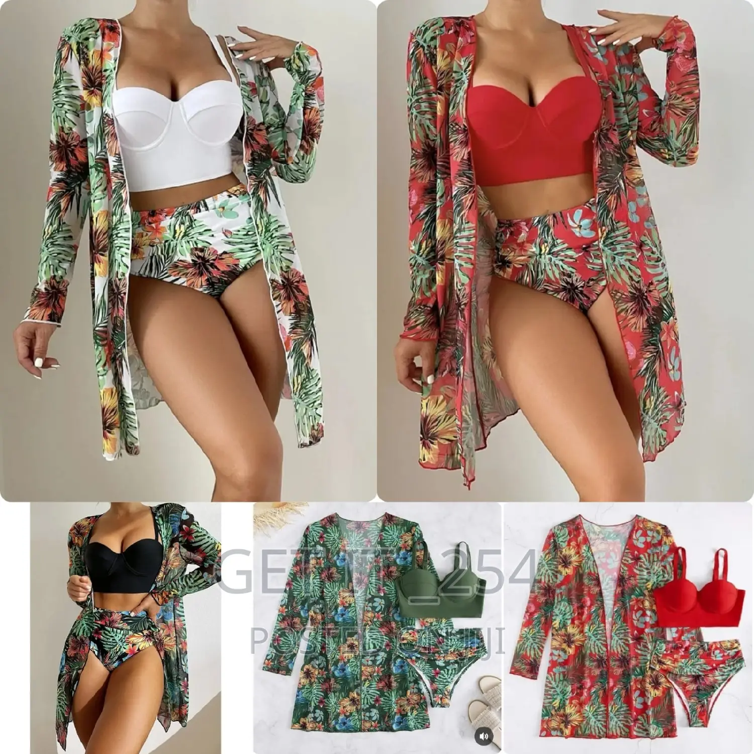 3 In1 High Quality Swimming Costumes Colours: As Displayed