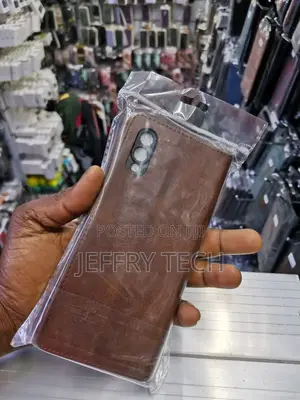 Leather Flip Case for Samsung A02 - Brown