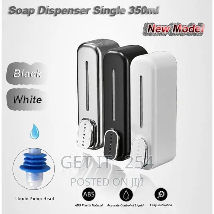*Screw Wall Mounted 350ml Elevated Design Soap Dispenser