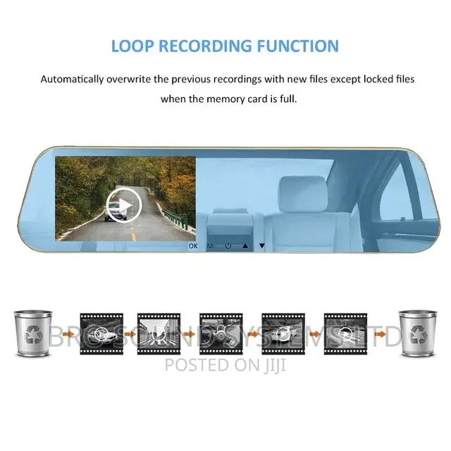 Driving Mirror Dashcam DVR Blackbox