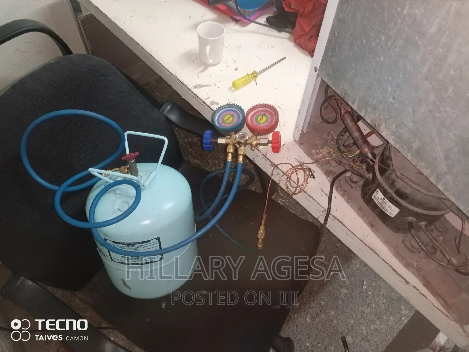 Min Fridge Gas Refilling and Freezer Leakage Repair