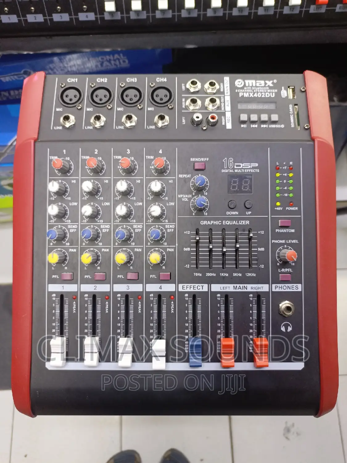 Max 4 Channel Powered Mixer 500w