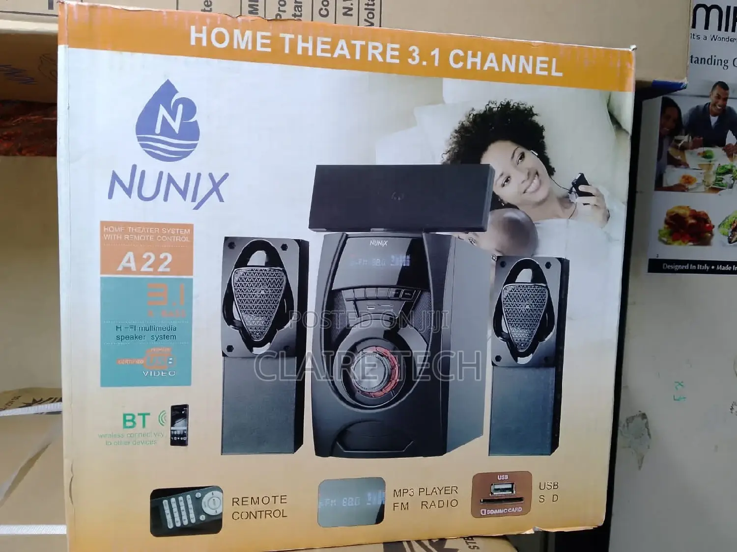 Woofer! Nunix 3.1ch Multimedia Speaker System -A22