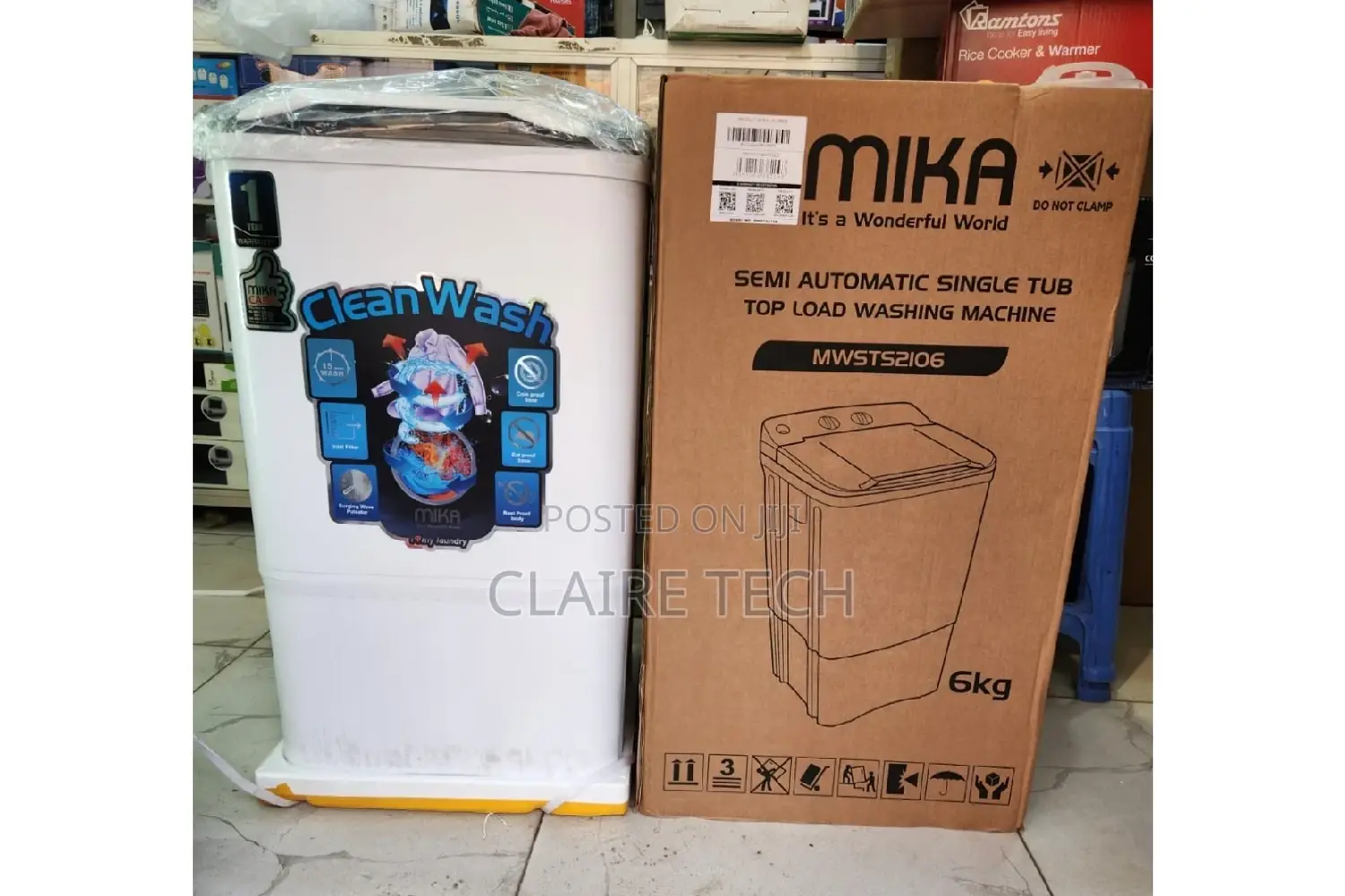 Washing Machine!Mika 6kg Single Tub Machine