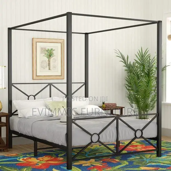 Canopy Metallic Beds in Queen Size of Master Bedrooms