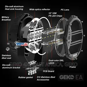 2024 9 Inch High Power Combo With Dual Color DRL G-Sl-D090-C