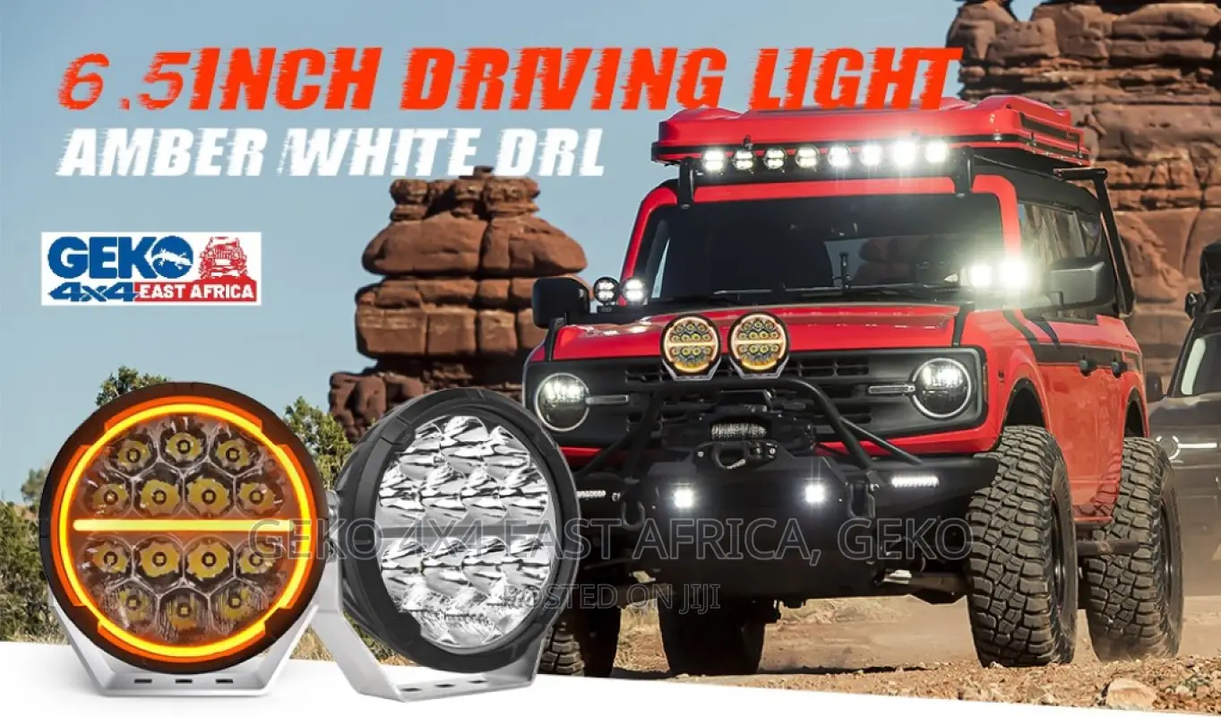 2024 4X4 Spotlights 6.5” 120W Pair, Dual Color DRL-D06