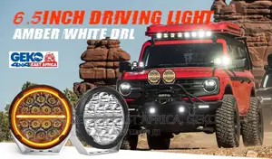 2024 4X4 Spotlights 6.5” 120W Pair, Dual Color DRL-D06