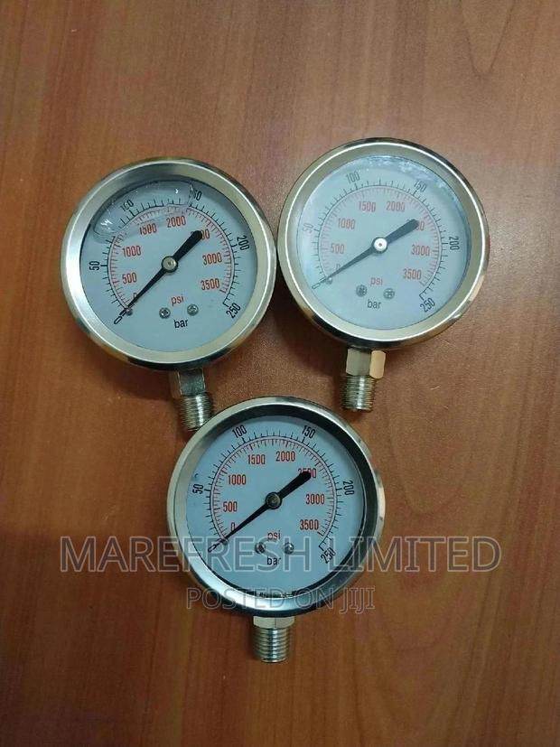 Pressure Gauge 3500psi Oil Filled