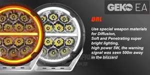 2024 4X4 Spotlights 6.5” 120W Pair, Dual Color DRL-D06