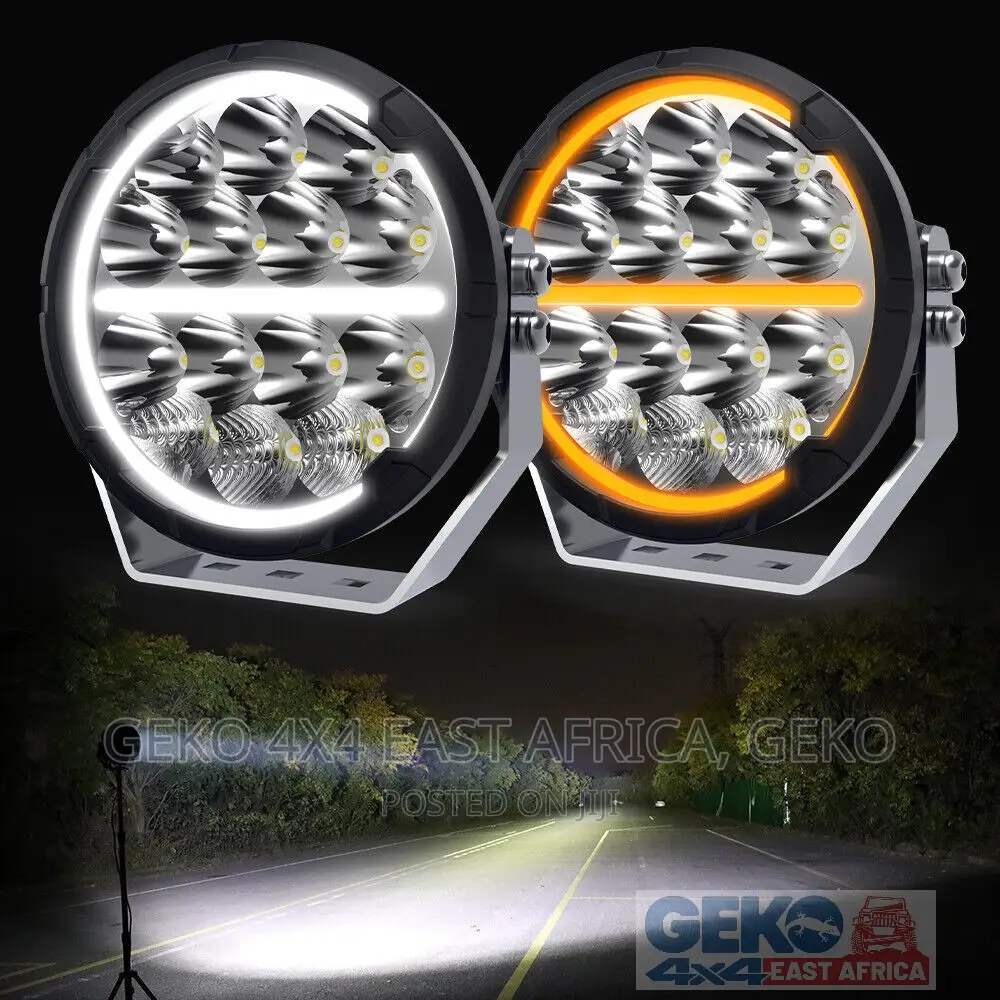 2024 4X4 Spotlights 6.5” 120W Pair, Dual Color DRL-D06