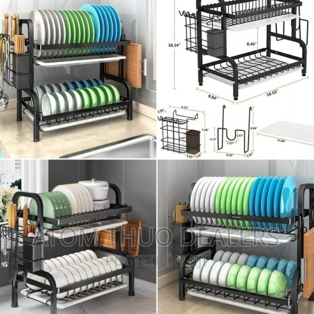 Advanced 2 Layer Black Dish Rack 