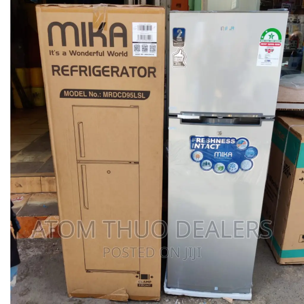 Silver Mika 168 Litres Double Door Fridge (MRDCD95LSL)
