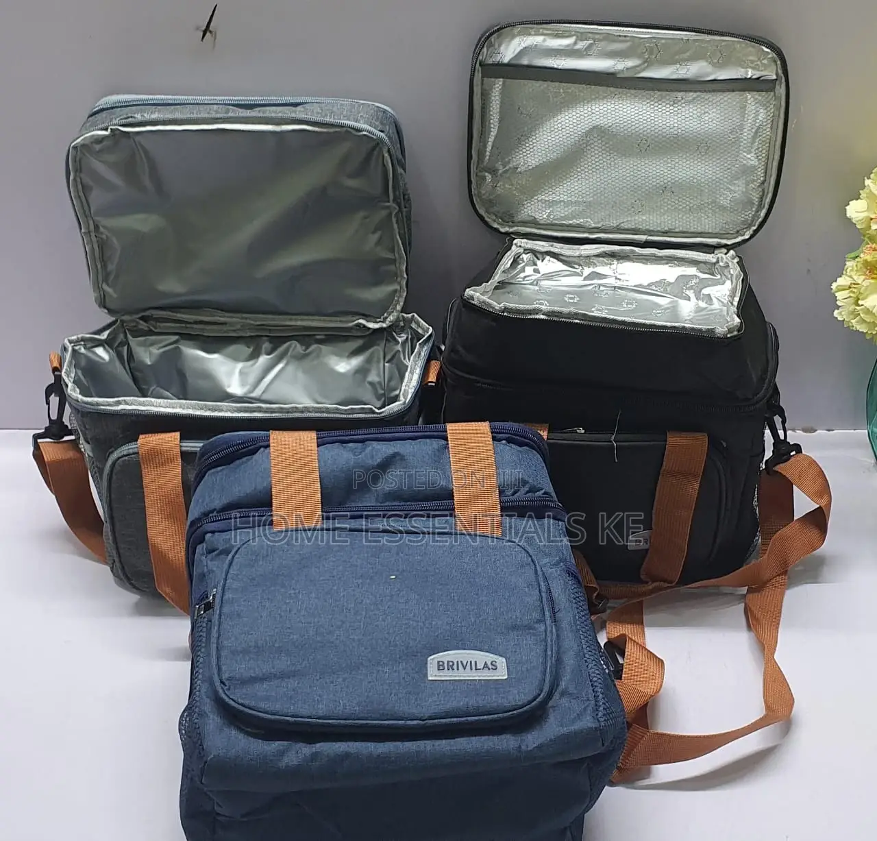 Brivillas Branded 2 Layer Insulated Food Bag-26x18x28cm*