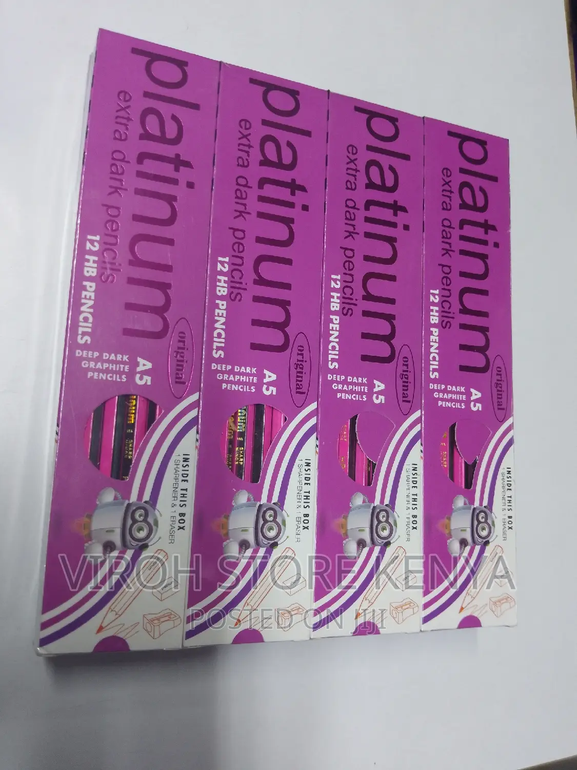Platinum Pencil 12pcs HB Pencil Deep Dark Graphite