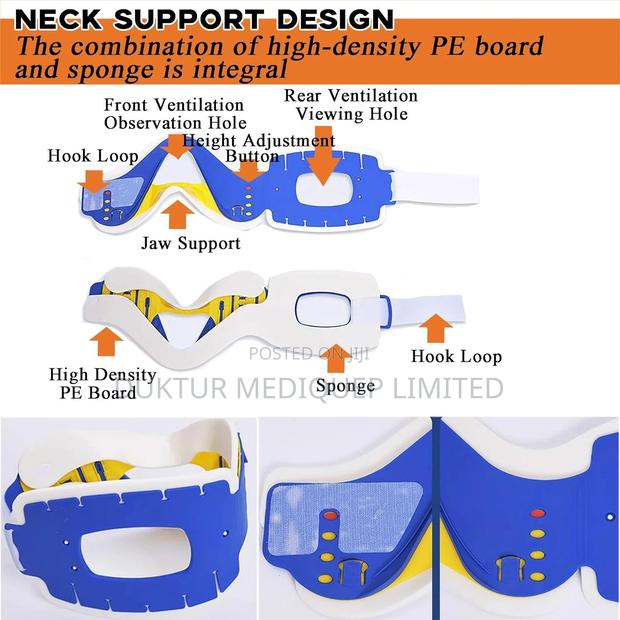 Spine Board With Head Immobilizer/ Block and Cervical Collar - thumbnail 7