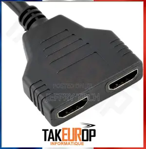 HDMI Multi-Socket Splitter - 1 Male Input / 2 Female Outputs