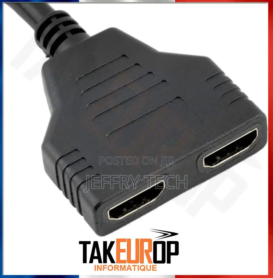 HDMI Multi-Socket Splitter - 1 Male Input / 2 Female Outputs