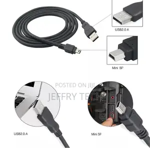 USB 2.0 Type A Male To Mini B Male Data Charger Cable
