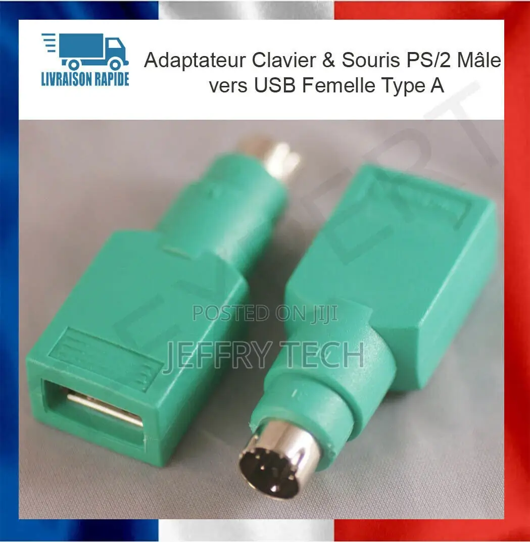 PS/2 Male to USB Female Type a Keyboard Mouse Adapter - Ne