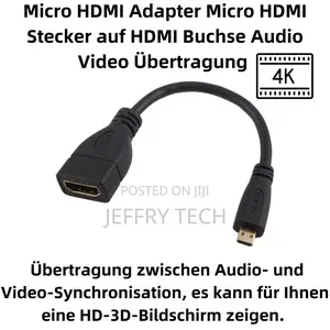 Micro HDMI Adapter Micro HDMI Male to HDMI Female Cable Audi