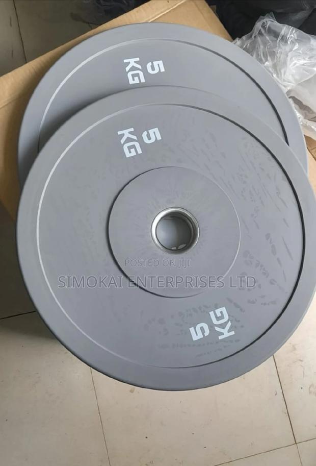 5kg Bumper Olympic Plates Pair - main view