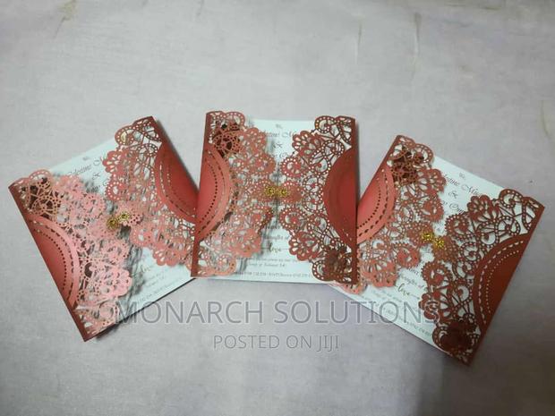 100 PCS Laser Wedding Cards