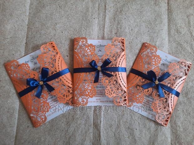 100 PCS Laser Wedding Cards - thumbnail 2